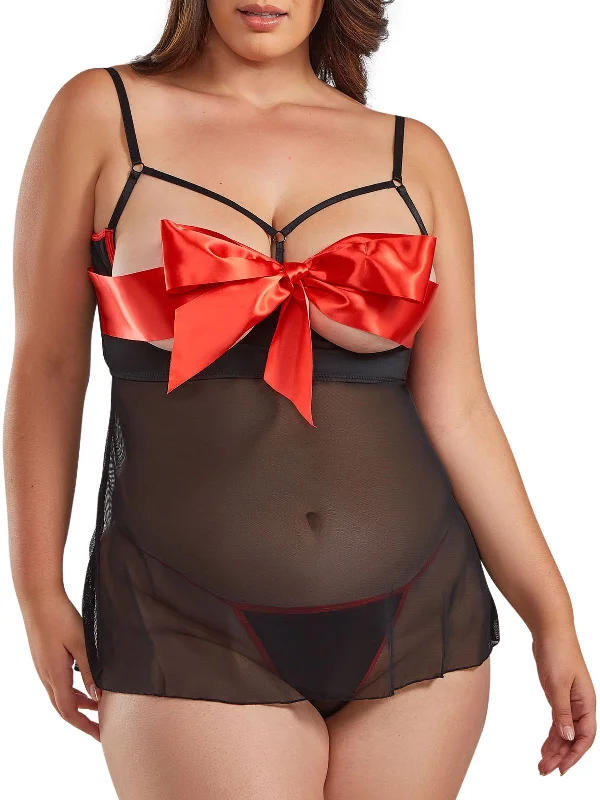 Women's Thermal Lingerie for Cold Weather Women's Seraphina Plus Size Babydoll