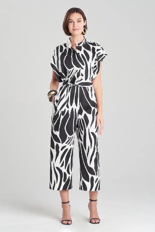 Lingerie Gift Sets for Women Nagashi Cotton Chino Belted Mandarin Jumpsuit