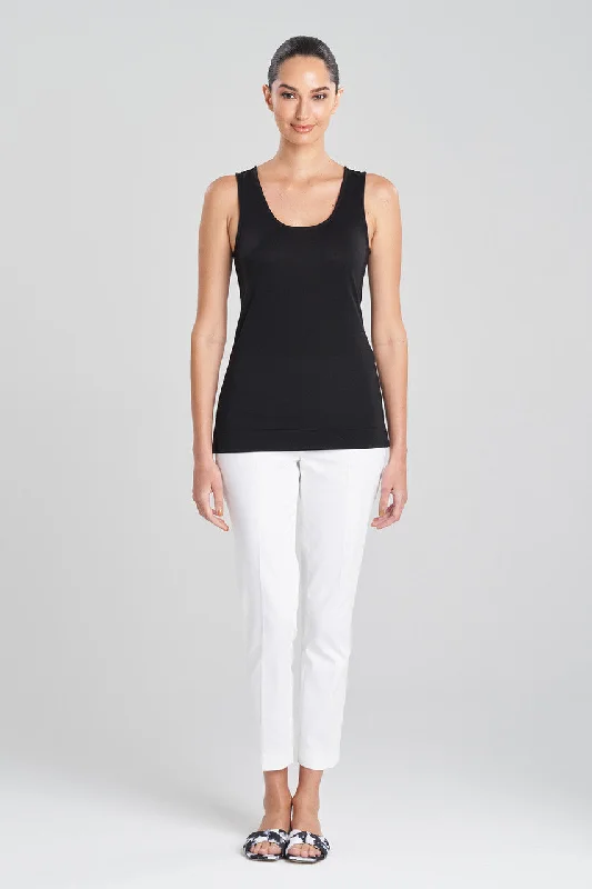 Women's Satin Sleepwear Lingerie TENCEL™ Jersey Top