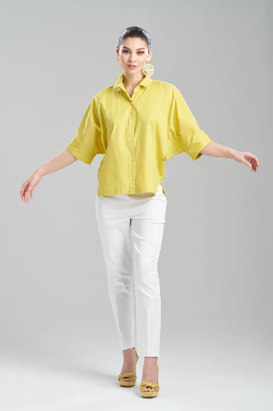 Breathable Bamboo Lingerie for Women Cotton Poplin Top