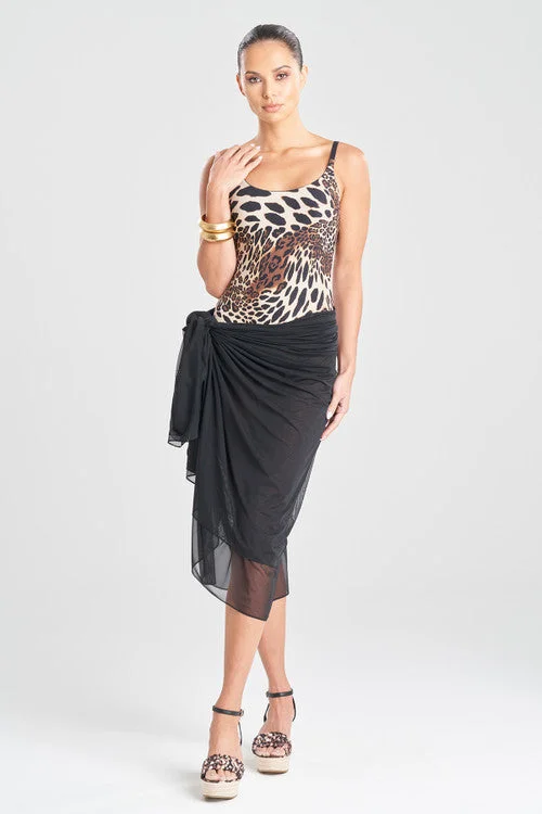 Women's Lingerie with Matching Robes Heleneca Mesh Double Layer Pareo