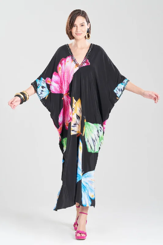 Women's High Waist Lingerie Bodysuits Couture Kyoko Butterfly Embellished Silk Caftan Women's High Waist Lingerie Bodysuits Couture Kyoko Butterfly Embellished Silk Caftan