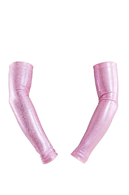 Elegant French Lace Lingerie for Women Holographic Arm sleeves /BABY PINK HOLO