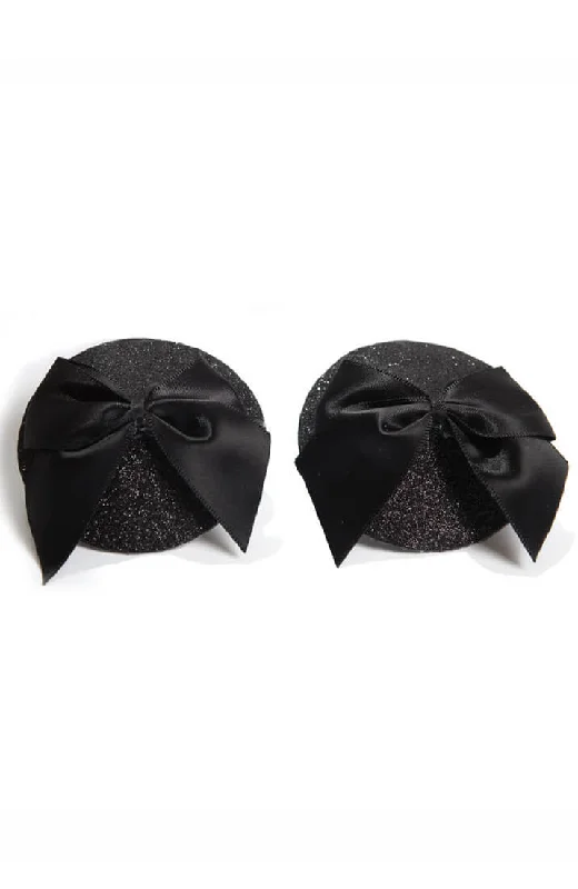 Women's Everyday Wear Lingerie Black glitter Burlesque nipple stickers