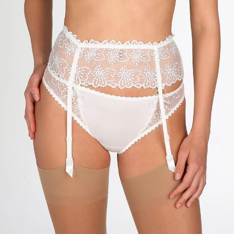 Plus Size Lace Lingerie for Women JANE Garter Belt | Natural
