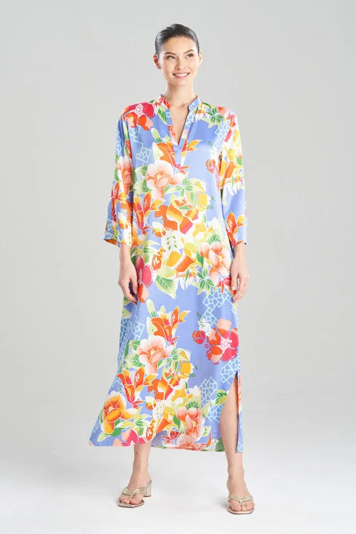 Comfortable Cotton Lingerie for Women Camellia Mandarin Caftan