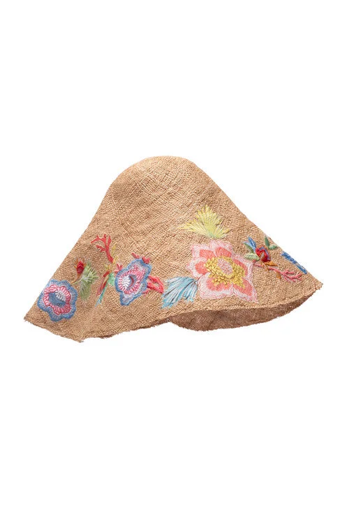 Affordable Lingerie for Women Amanpulo Embroidered Raffia Hat