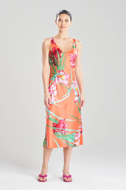 Women's Thermal Lingerie for Cold Weather Water Lily Gown