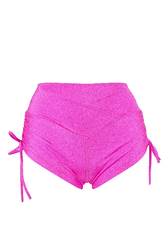 Women's Maternity Lingerie Gemini 2 Drawstring side Shorts Scrunch Back / SHORTS V / NEON PINK Women's Maternity Lingerie Gemini 2 Drawstring side Shorts Scrunch Back / SHORTS V / NEON PINK