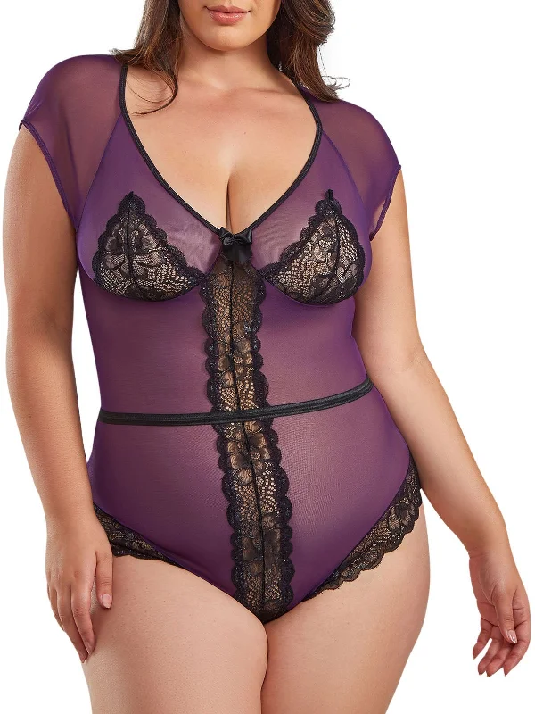 Breathable Bamboo Lingerie for Women Women's Parisa Plus Size Teddy