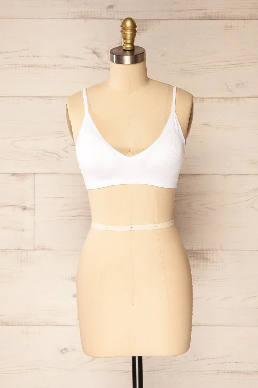 Women's Tummy Control Lingerie Ketsia White | Padded Bralette