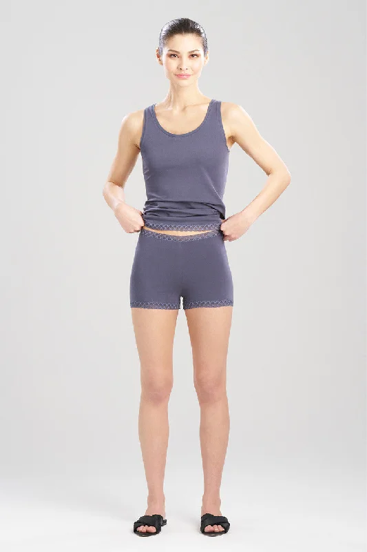 Women's Satin Sleepwear Lingerie Bliss Cotton Shorts