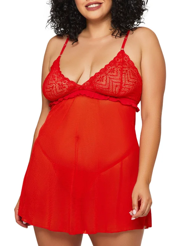 Affordable Lingerie for Women Women's Daisy Plus Size Babydoll