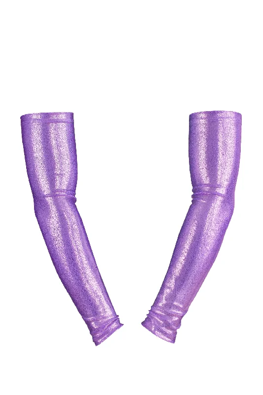 Women's Lingerie with Matching Robes Holographic Arm sleeves /LILAC HOLO