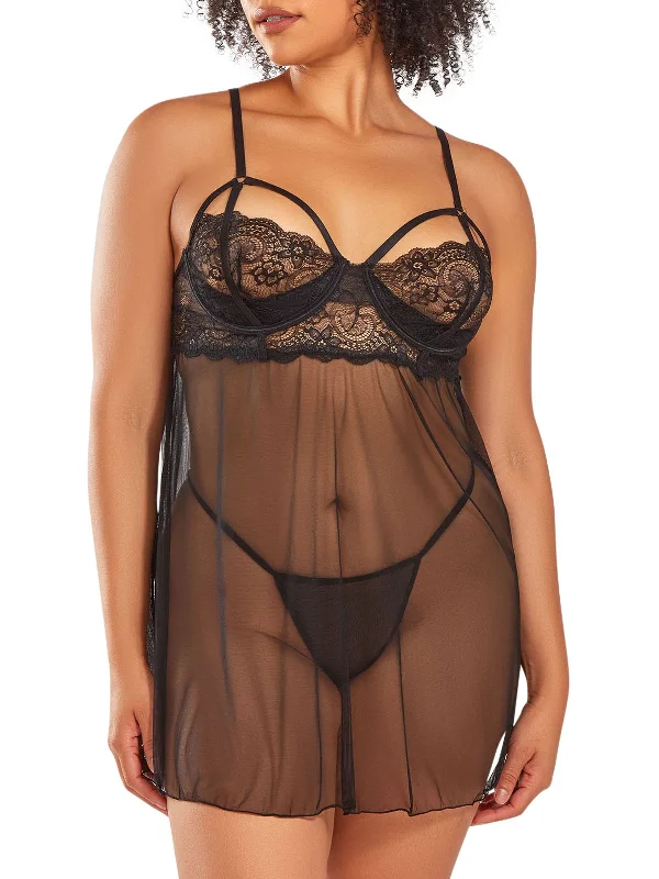 Comfortable Cotton Lingerie for Women Women's Lea Plus Size Babydoll Lingerie