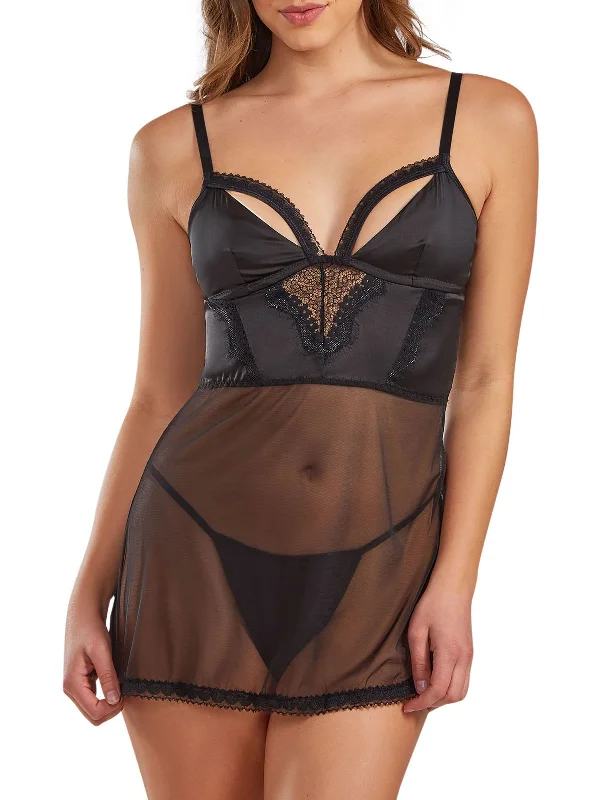 Affordable Lingerie for Women Women's Peek A Beau Babydoll Lingerie