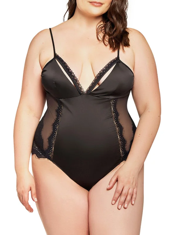 Women's Everyday Wear Lingerie Women's Peek A Beau Plus Size Teddy
