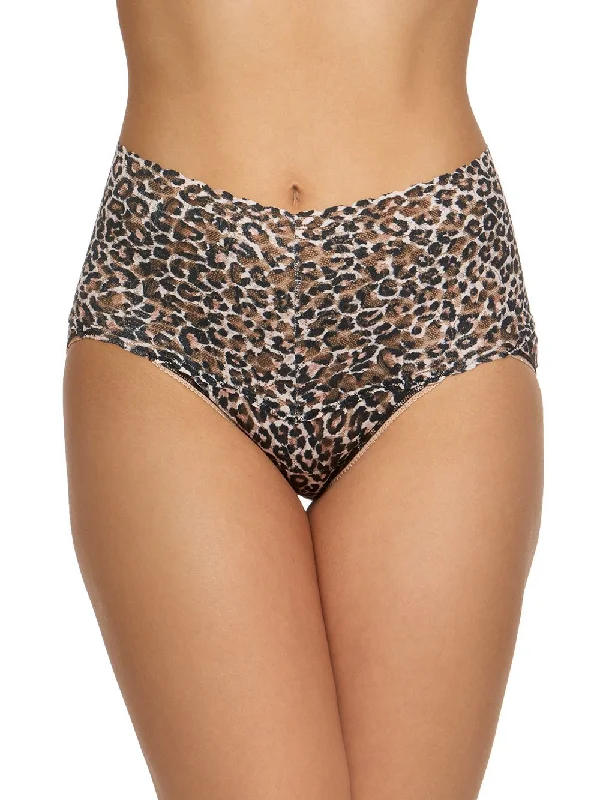 Luxury Lingerie for Special Occasions Classic Leopard *Plus Size* Retro V-Kini Cotton Panties