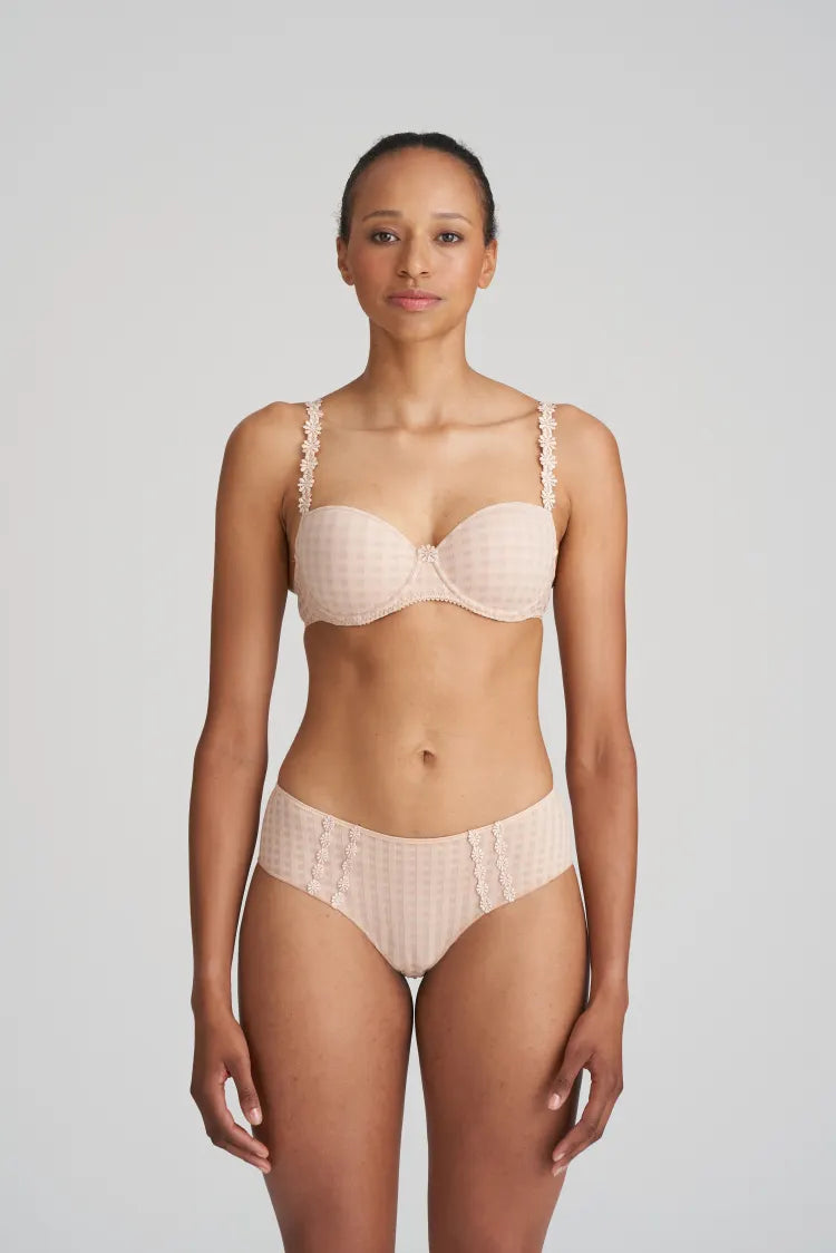 Women's Corset Style Lingerie Avero Balcony Bra | Caffe Latte