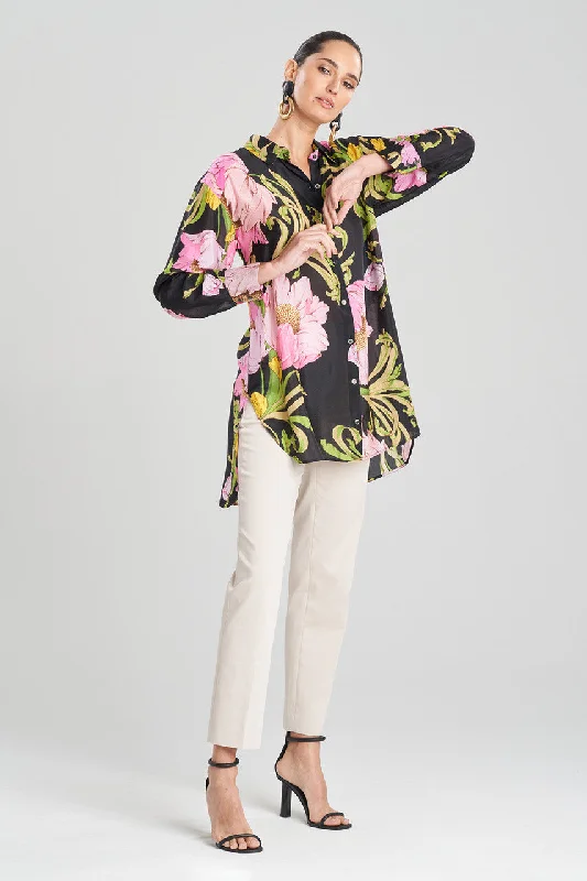 Luxury Lingerie for Special Occasions Shinjo Obi Silk Oversized Top