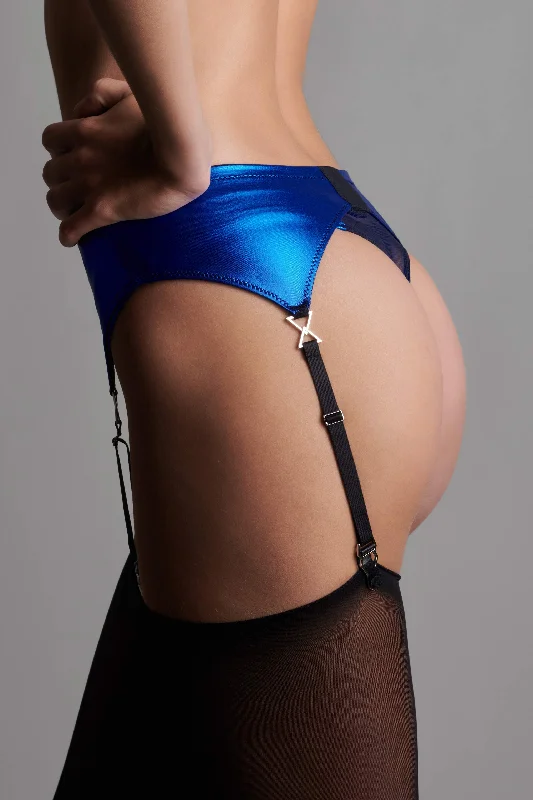 Elegant French Lace Lingerie for Women Garter belt - Blue Angel
