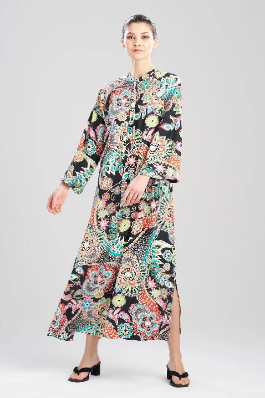 Eco-Friendly Organic Lingerie for Women Peizuri Mandarin Caftan