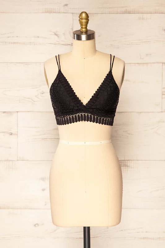 Sexy Lingerie for Women with Stockings Karlik Black | Lace Bralette