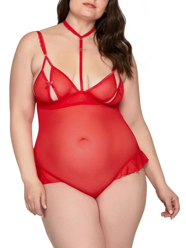 Women's Lingerie with Matching Robes Women's Maxine Plus Size Teddy