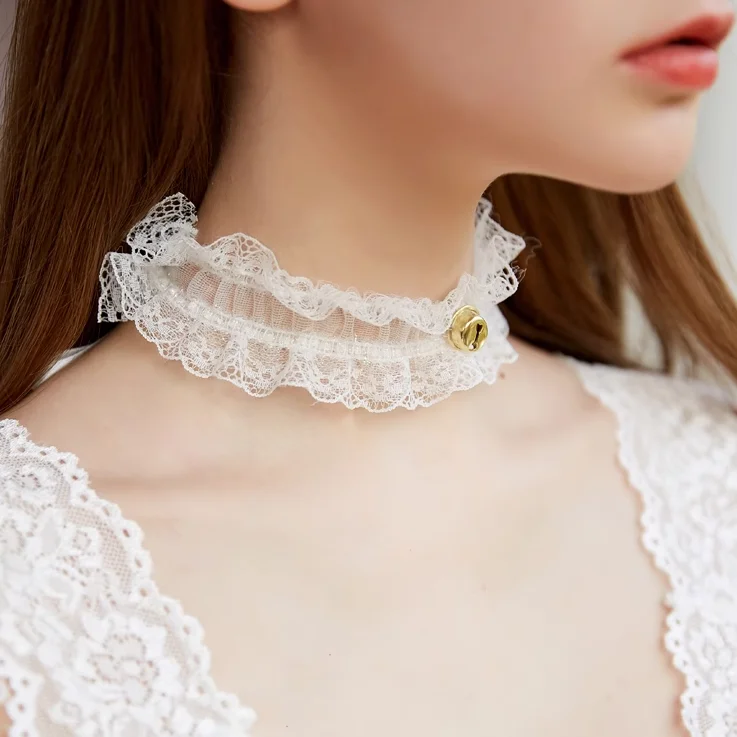 Women's Everyday Wear Lingerie White Vintage Elegance Lace Choker