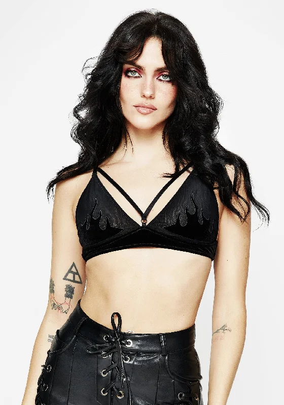 Women's Maternity Lingerie Blaze Velour Bralet