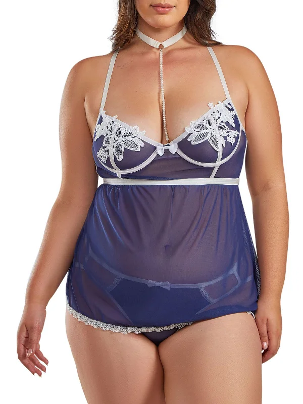Eco-Friendly Organic Lingerie for Women Women's Alessandra Plus Size Babydoll