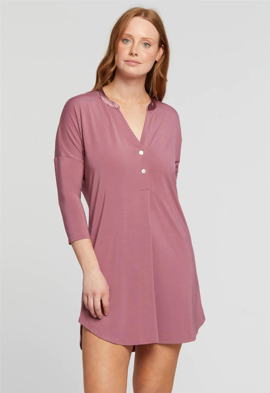 Affordable Lingerie for Women Dolman 3/4 Sleeve Nightshirt