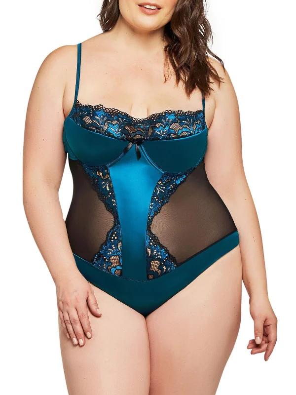 Sexy Lingerie for Women with Stockings Women's Saskia Plus Size Teddy