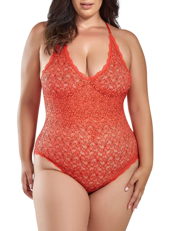 Elegant French Lace Lingerie for Women Women's Marvella Plus Size Teddy