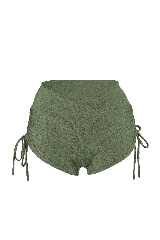 Luxury Lingerie for Special Occasions Drawstring side Shorts Scrunch Back / SHORTS V / KHAKI Luxury Lingerie for Special Occasions Drawstring side Shorts Scrunch Back / SHORTS V / KHAKI