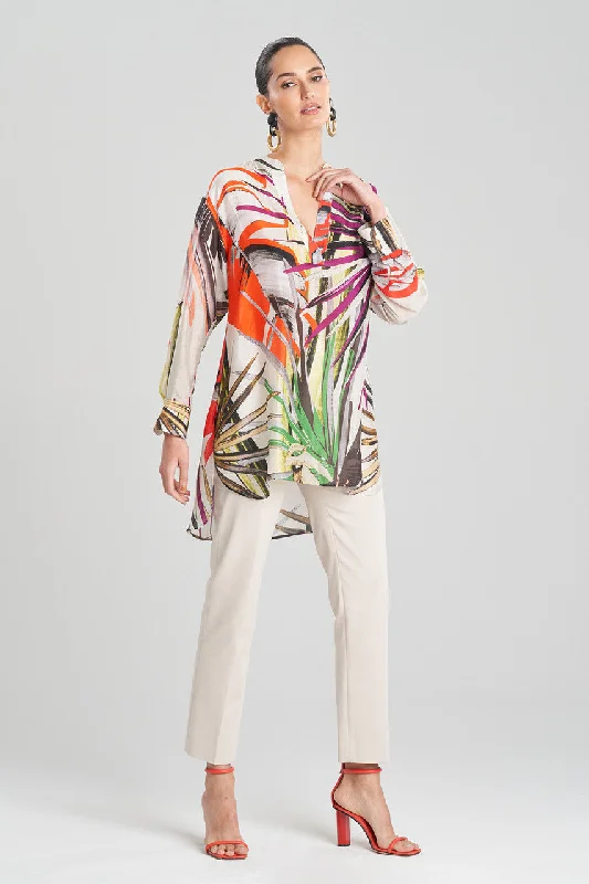 Sexy Lingerie for Women with Stockings El Nido Obi Silk Oversized Top
