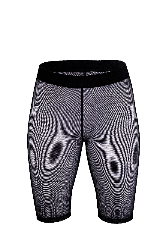 Designer Lingerie Sets for Women Biker Shorts Stretch mesh / Black mesh