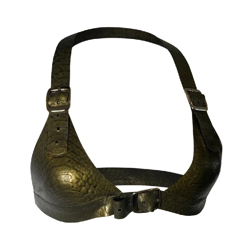 Women's Tummy Control Lingerie Print Halter Buckle Bra