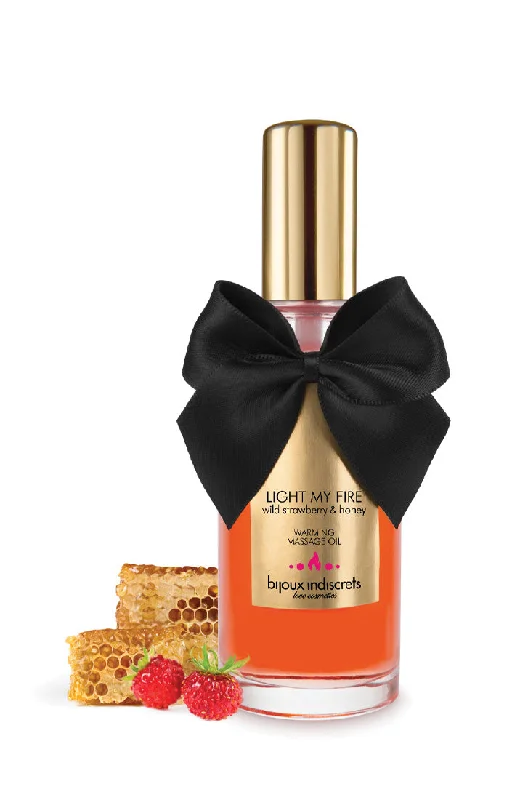 Women's Corset Style Lingerie Massage oil - Wild strawberry & Honey