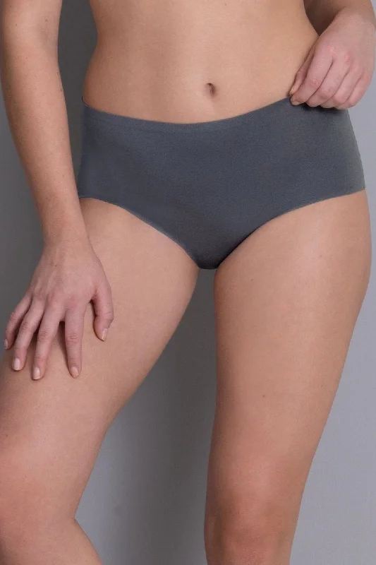 Women's hipster briefs with a ribbed texture Anita Essentials High Waist Brief - Anthracite
