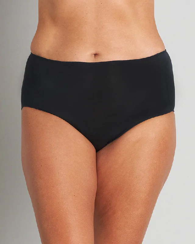 Women's mid - rise briefs with a bow detail Au Naturel High Rise Brief