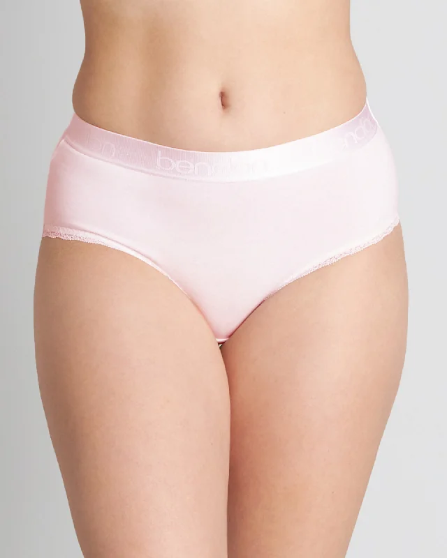 Women's nylon - reinforced briefs for durability Cotton Logo High Rise Brief