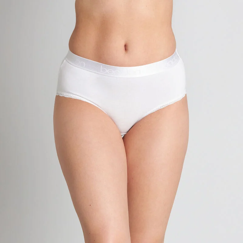 Women's polka - dot briefs for a retro vibe Cotton Logo High Rise Brief
