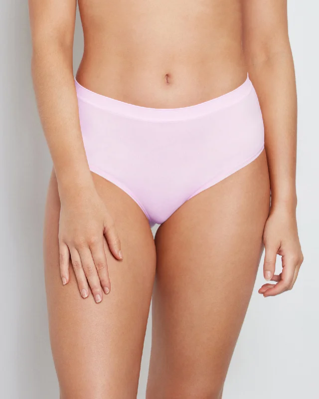 Women's satin - finished briefs for a smooth touch Seamless High Rise Brief