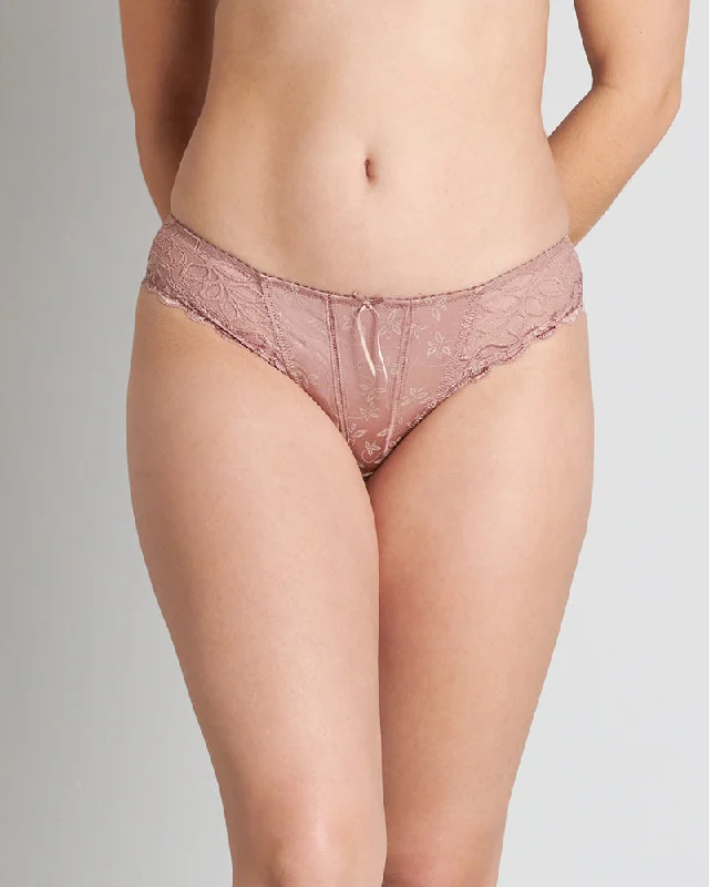Women's high - waisted briefs with a lace trim Yvette Bikini Brief