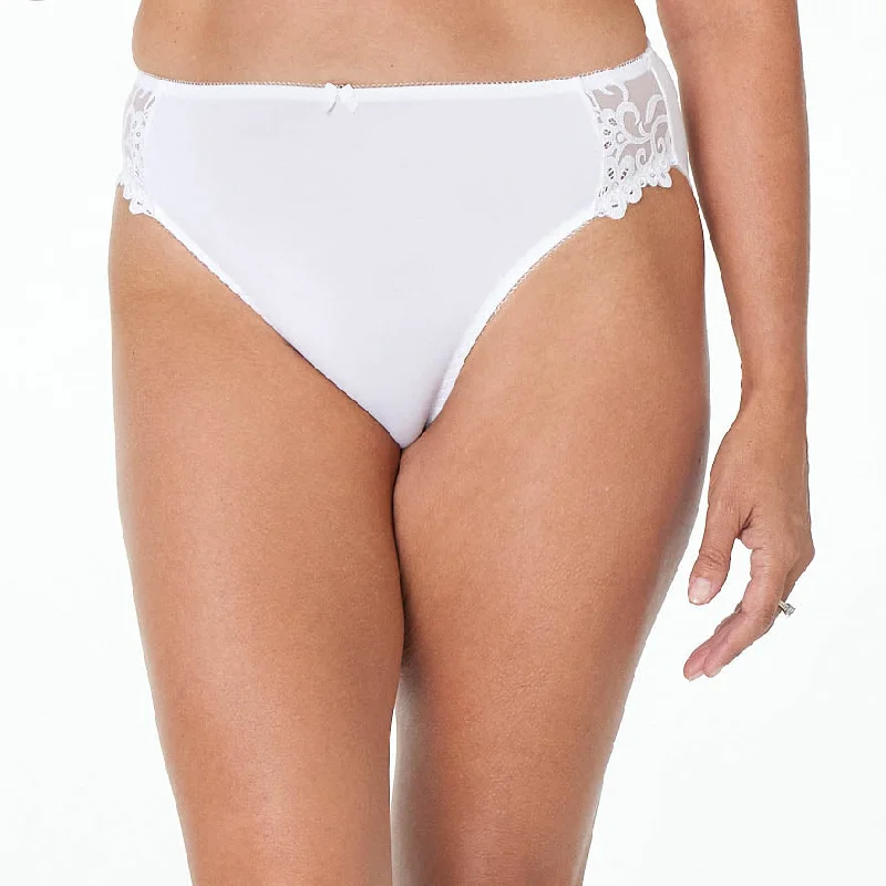 Women's red satin briefs for a passionate statement Coral High Cut Brief