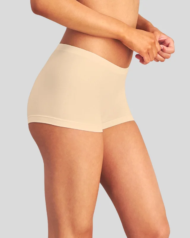 Women's mesh - paneled briefs for a sexy look Lovable Seamless Shorty Brief