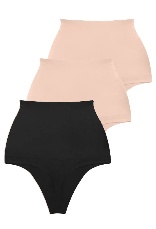 Women's support - enhanced briefs for added comfort High Waist Shaping G String - 3 Pack Women's support - enhanced briefs for added comfort High Waist Shaping G String - 3 Pack