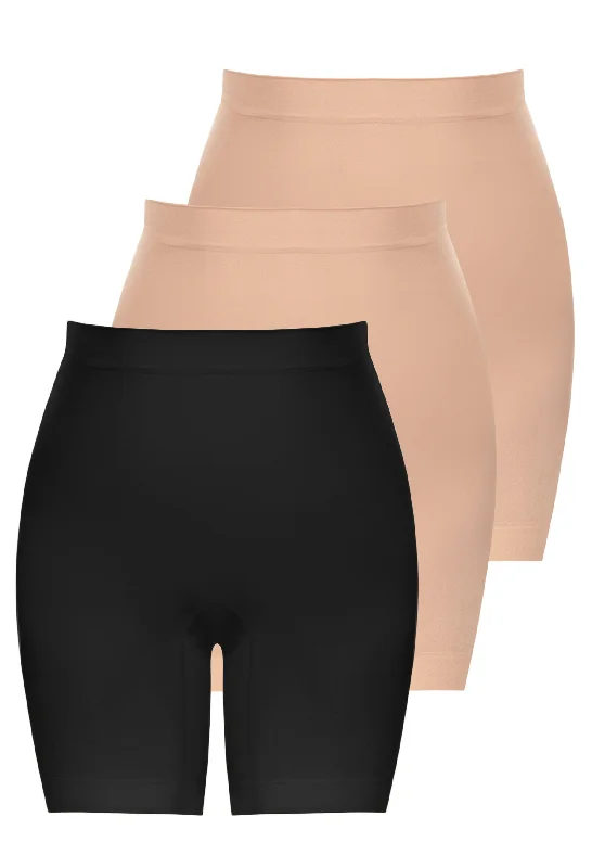 Women's cotton briefs for everyday comfort Tummy & Thigh Shaping Shorts - 3 Pack