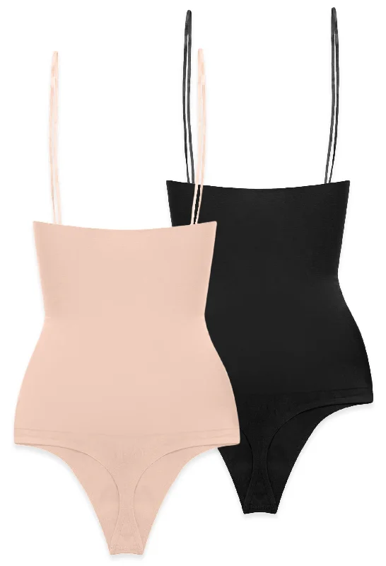 Women's party - wear briefs for a night out Underbust Stay Up Shaping G String - 2 Pack Women's party - wear briefs for a night out Underbust Stay Up Shaping G String - 2 Pack